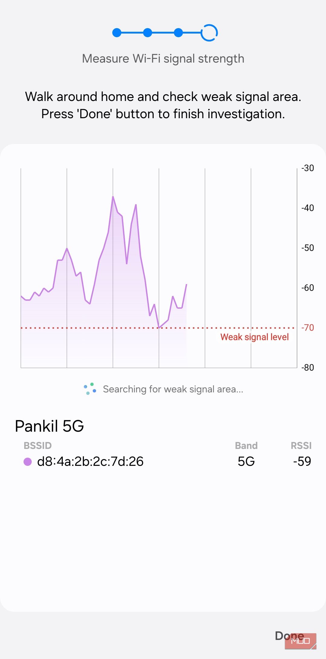 Connectivity labs showing home network inspection