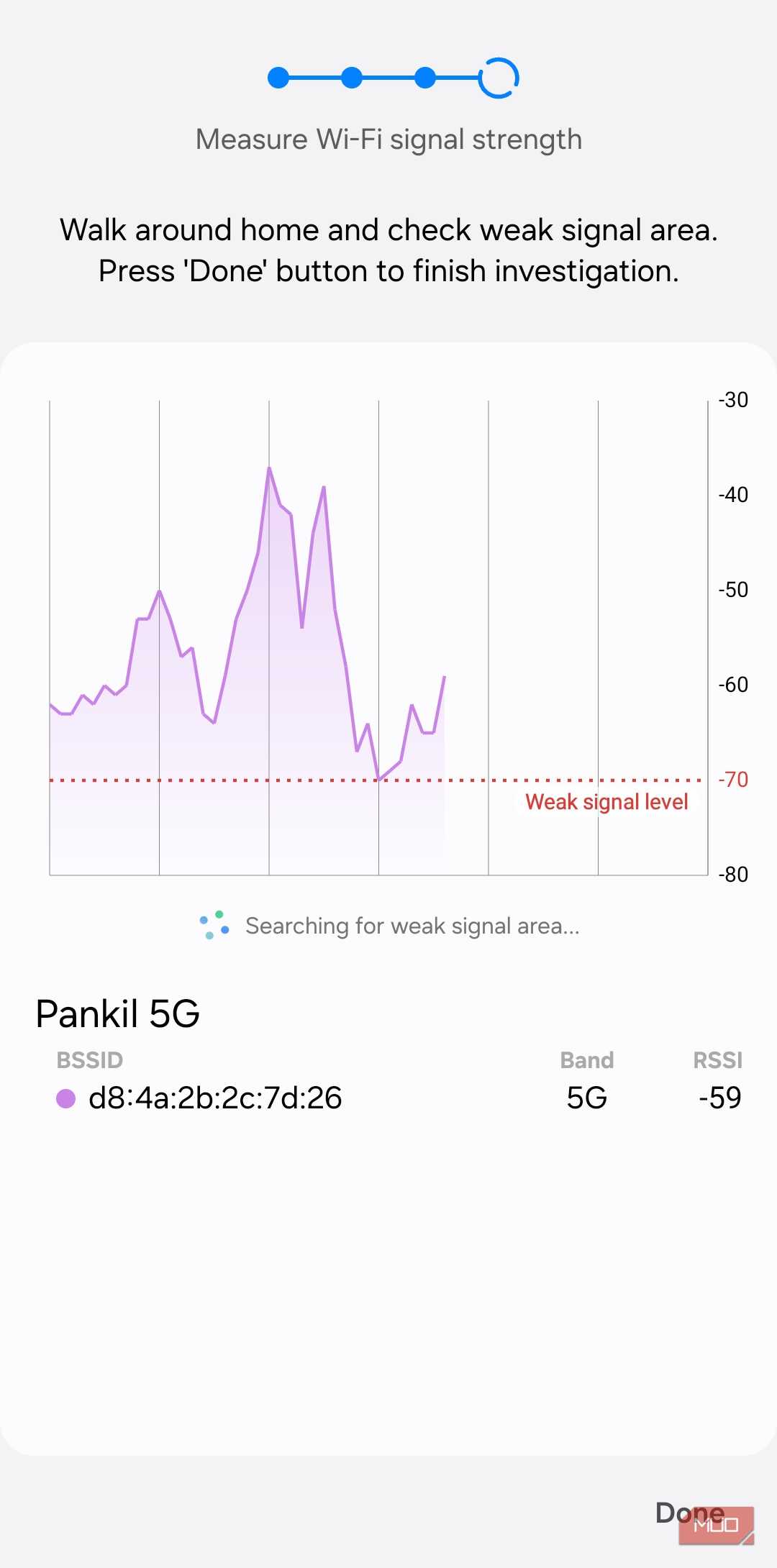 Connectivity labs showing home network inspection