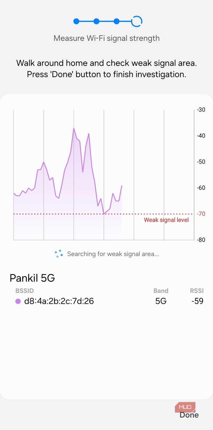 Connectivity labs showing home network inspection