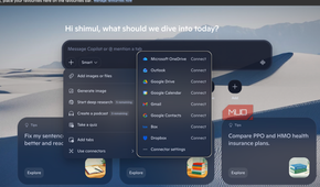 Connectors opened on Microsoft Edge browser
