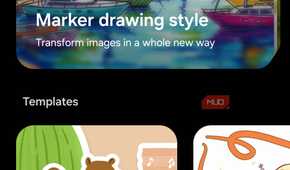 Creative studio app on Samsung phone