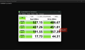 CrystalDiskMark benchmark