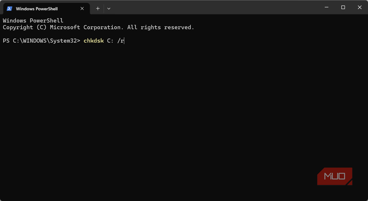Deep HDD scan with chldsk