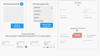 Default CapFrameX options
