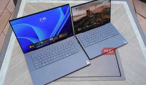 The Dell XPS 16 compared to the Dell XPS 14.