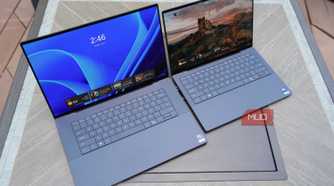 The Dell XPS 16 compared to the Dell XPS 14.