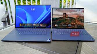 The Dell XPS 16 compared to the Dell XPS 14.