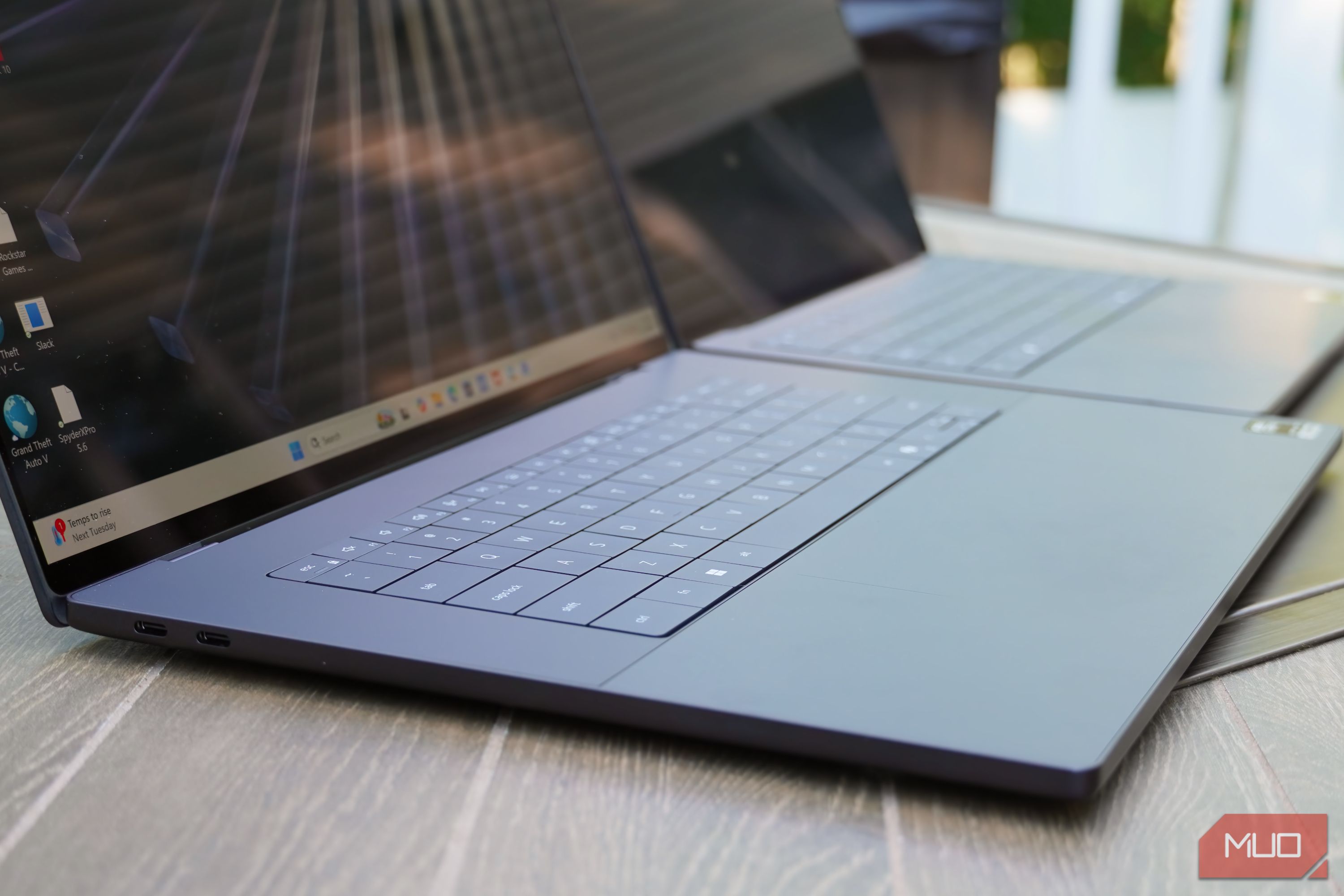 The Dell XPS 16 compared to the Dell XPS 14.