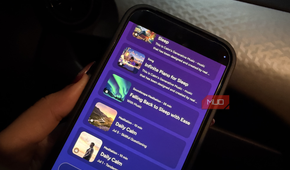 Different playlists on Calm app