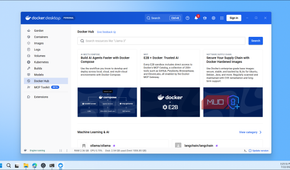 Docker Desktop Hub Interface Showing Ai Resources