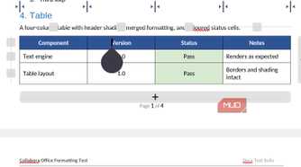 Document viewing on mobile word processor app