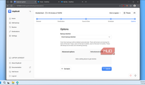 Duplicati backup options retention