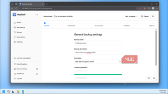 Duplicati general backup settings MyBlog