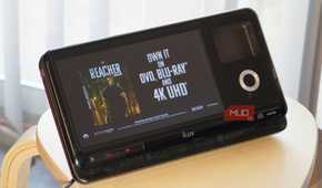 A trailer advertising DVD, Blu-ray, and 4K UHD formats.
