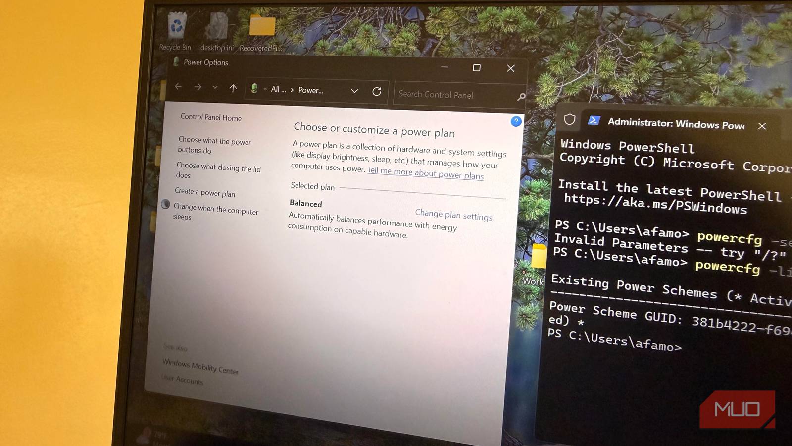 I enabled Windows’ Ultimate Performance plan — this is the one thing it actually changes