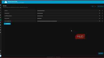 ESPHome secrets screen with credentials.