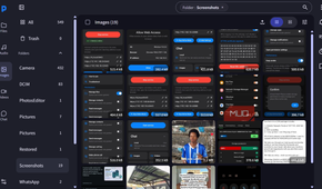 File manager interface displaying image thumbnails