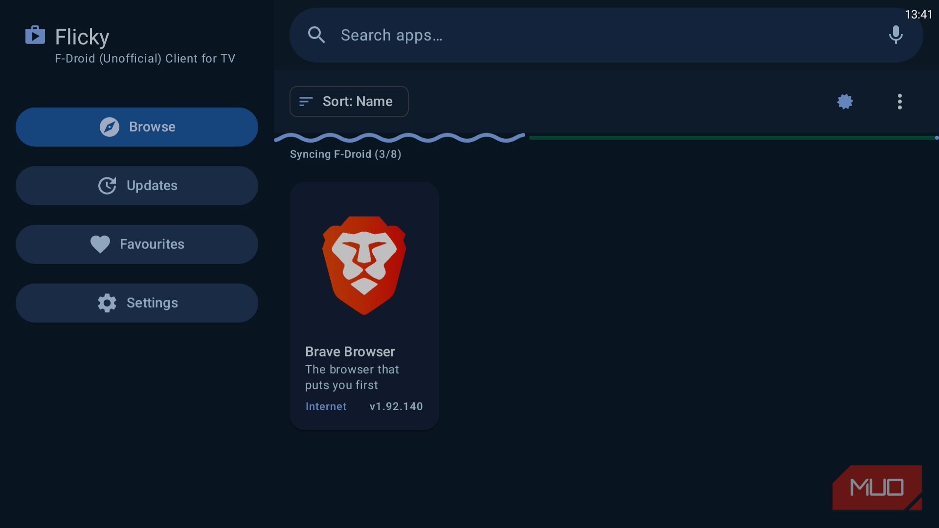 Flicky app on Android TV