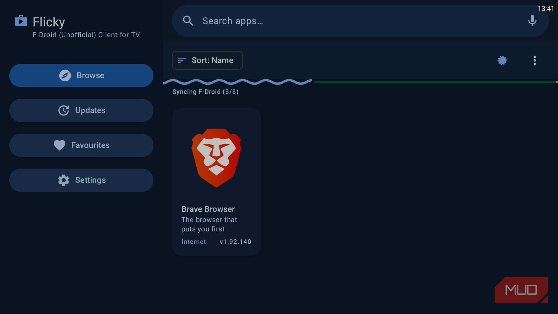 Flicky app on Android TV
