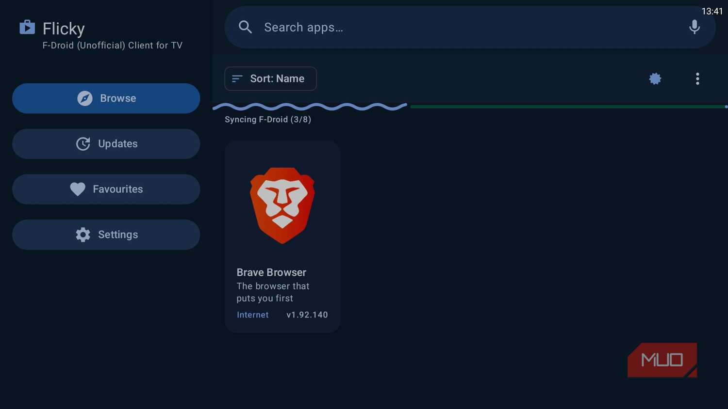 Flicky app on Android TV