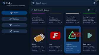 Flicky app store on Android TV