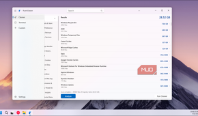 FluentCleaner sidebar menu options