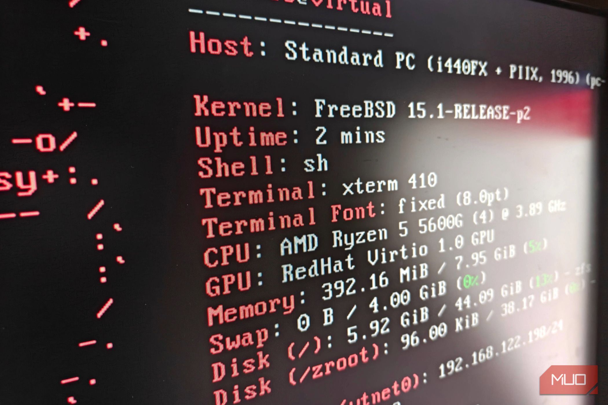 FreeBSD within a virtual machine