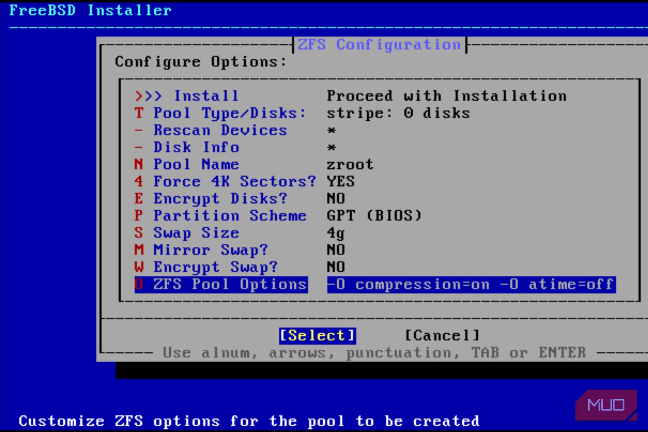 The FreeBSD installer