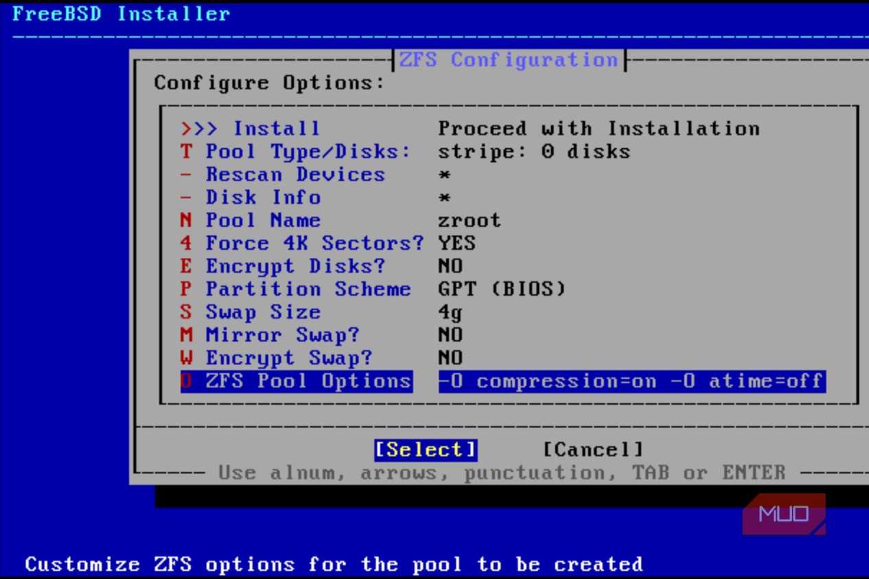 The FreeBSD installer