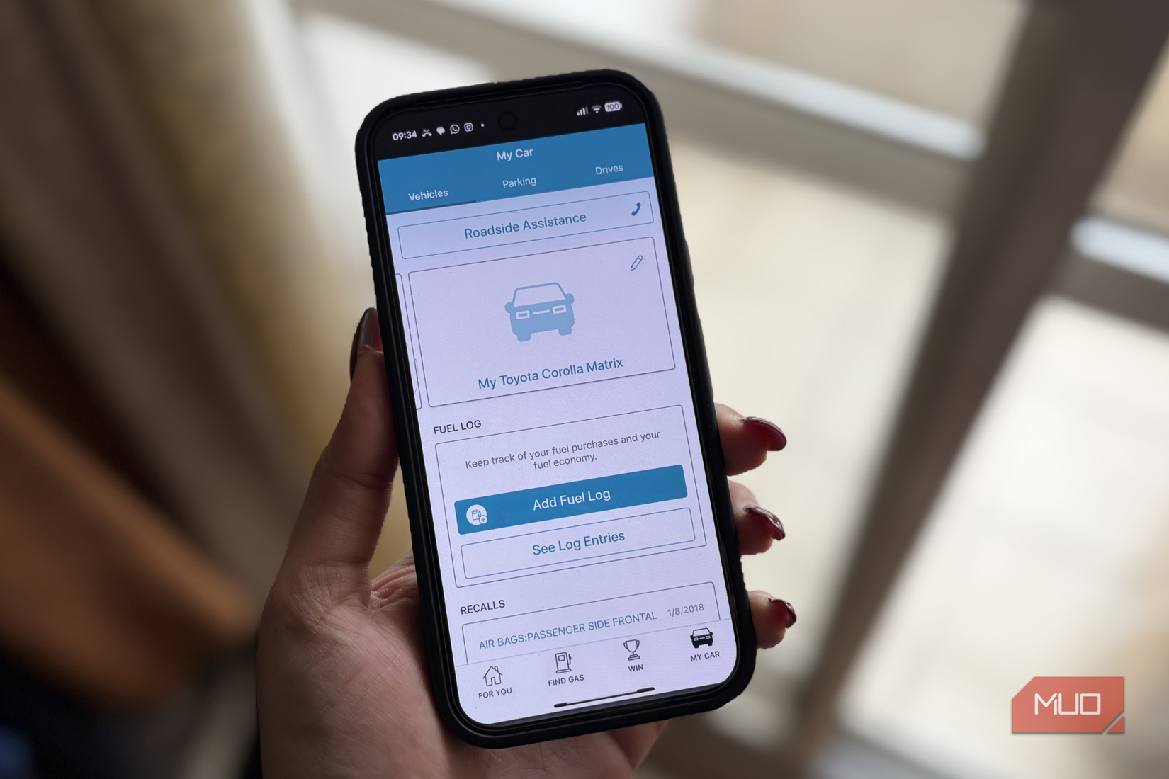 GasBuddy app opened on Google Pixel 10 Pro