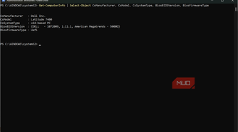 Get Info command with CS firmware