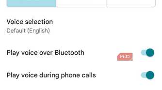 Screenshot of Google Maps navigation settings.
