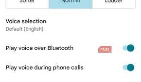 Screenshot of Google Maps navigation settings.