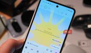 The rise and shine expressive animation in Google Messages.
