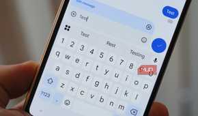 Editing a message sent with RCS in Google Messages.