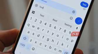 Editing a message sent with RCS in Google Messages.