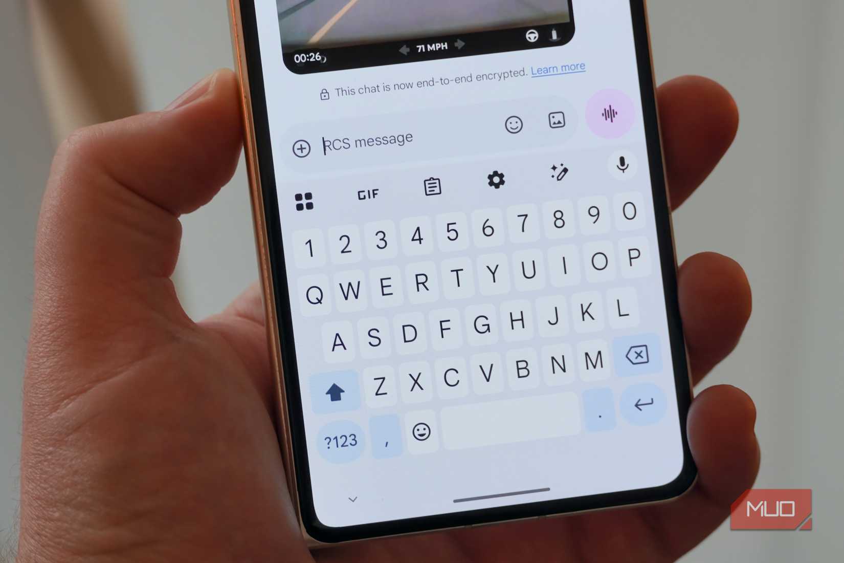 End-to-end encryption in Google Messages.