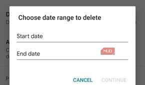 Screenshot of Google's Timeline settings.