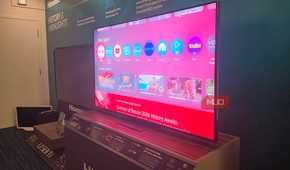 A side view of a Hisense miniLED TV