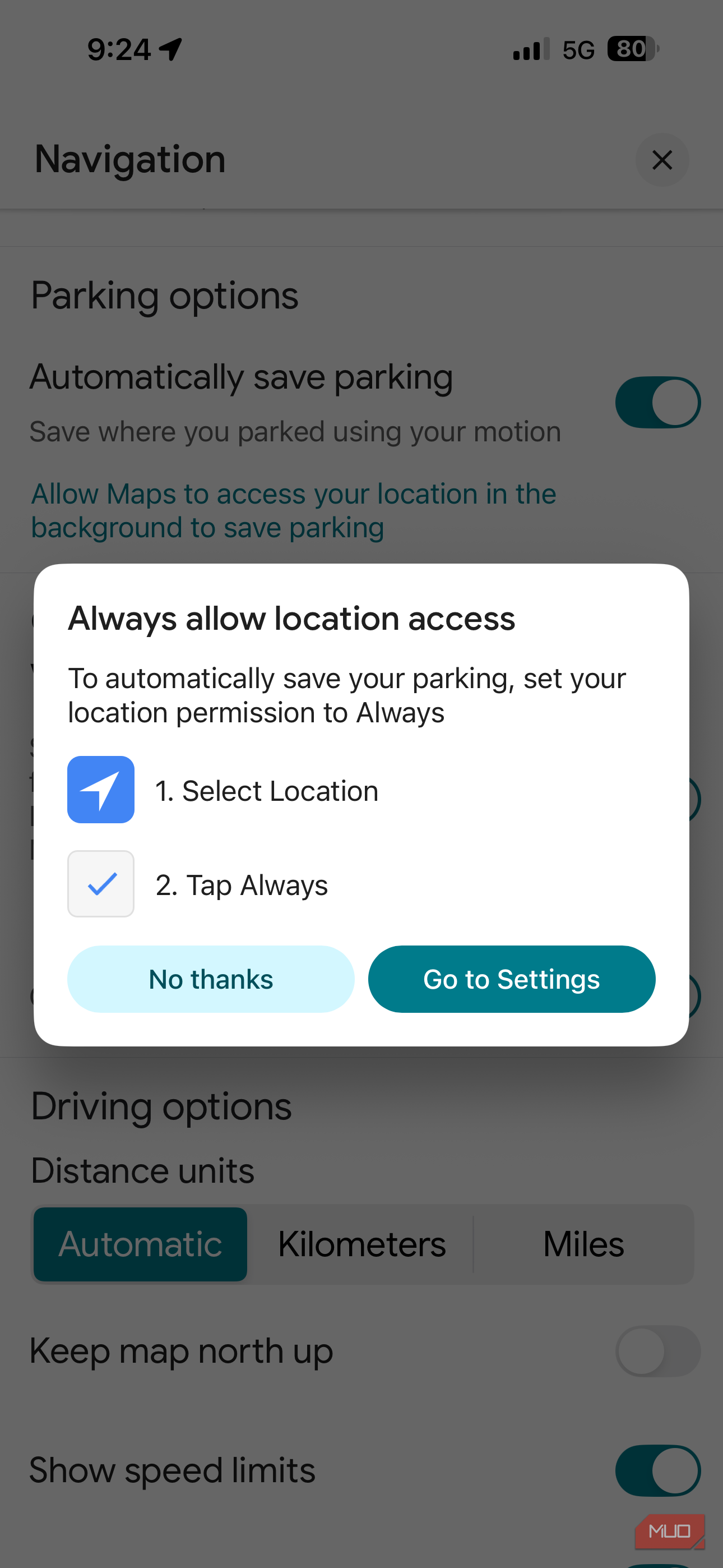 Always allow location access pref
