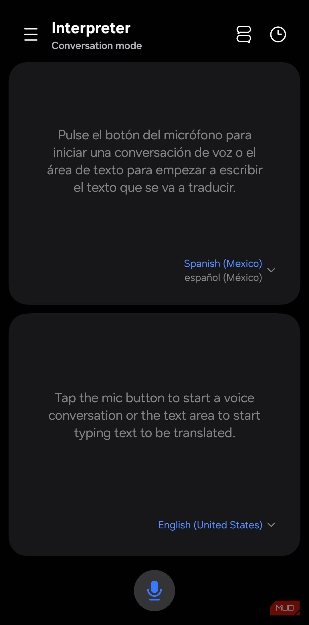 Interpreter feature on Samsung Galaxy phone