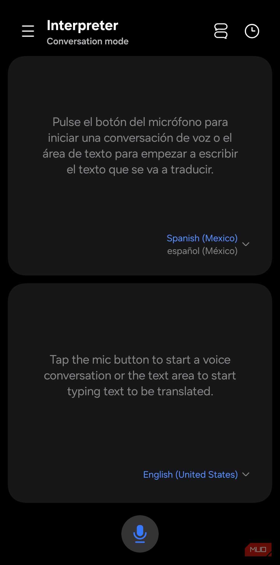 Interpreter feature on Samsung Galaxy phone