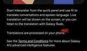 Interpreter feature on Samsung phone