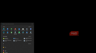 iPad Spacedesk session with extended Windows desktop and start menu