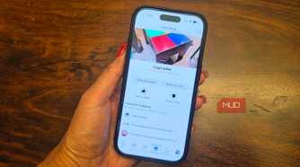 An iPhone in hand showing a listing on Facebook Marketplace.