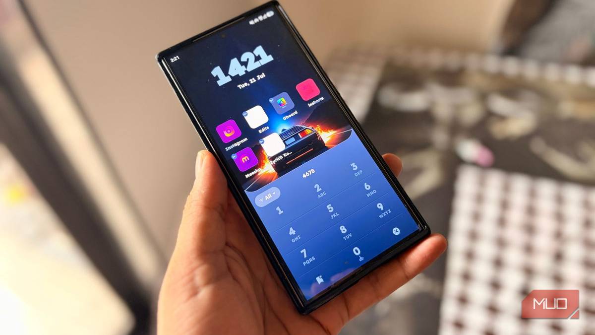 Keypad Launcher running on a Samsung Galaxy S24 Ultra