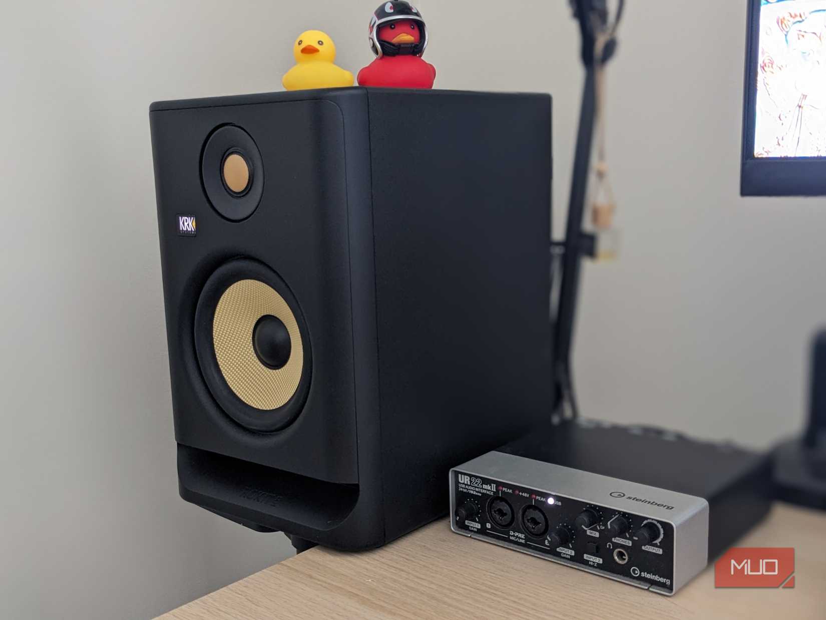 The KRK Rokit 5 left speaker.
