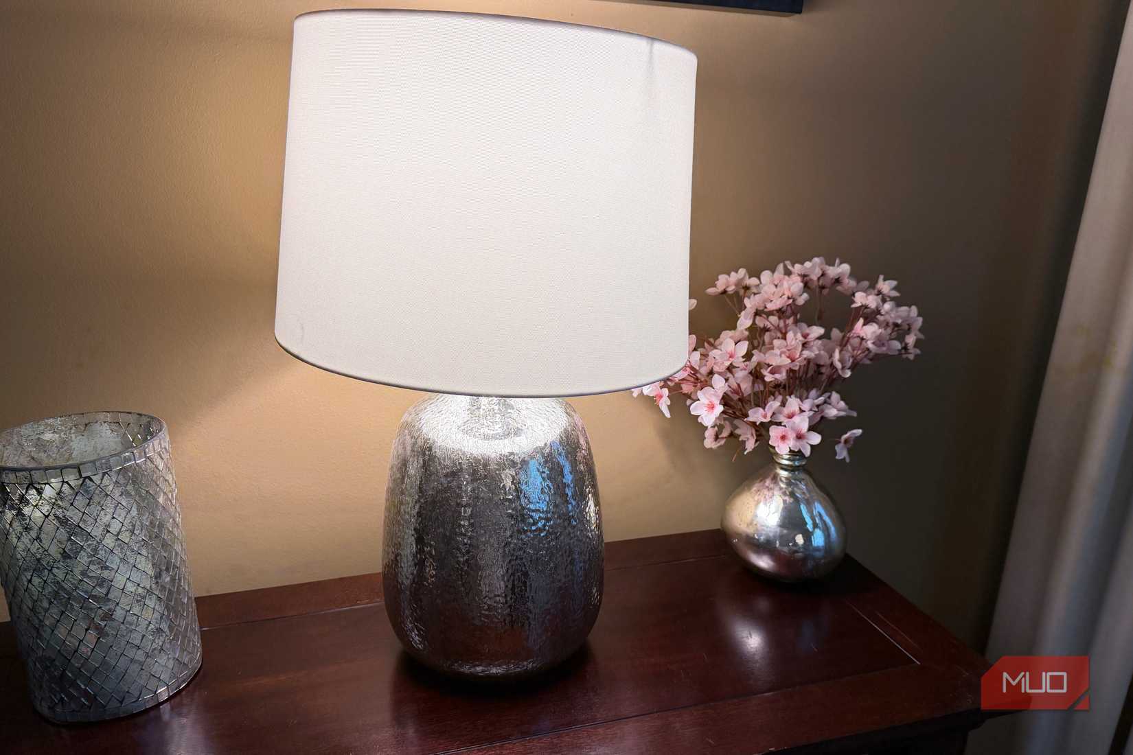 lamp turned on