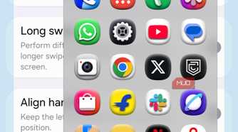 Launching apps with One Hand Operation+