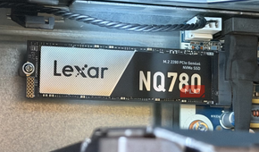 lexar nq780 nvme ssd installed on motherboard.